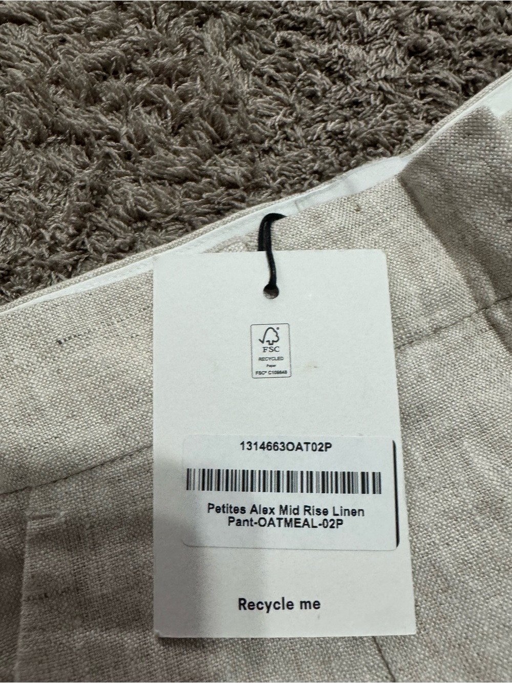 Reformation Gale Linen Mid Rise Pant - Picture 2 of 3